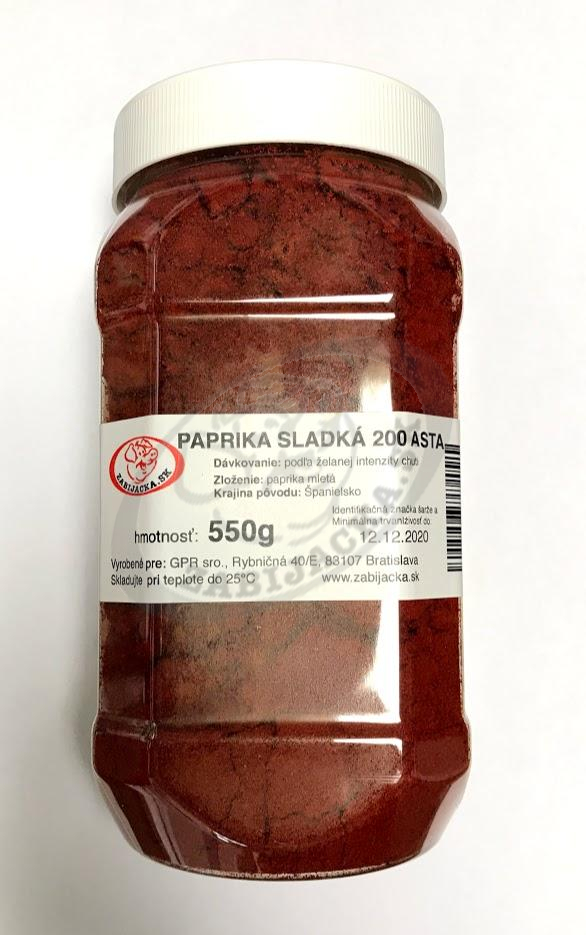 Paprika sladká mletá 200 ASTA 550g