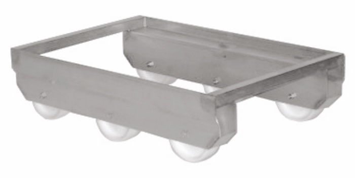 Vozík pod prepravky nerezový
