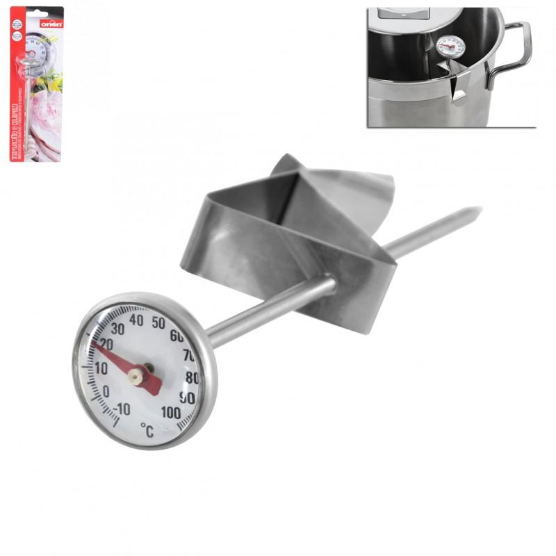 Teplomer kuchynský s klipsom, -10 až 100 °C