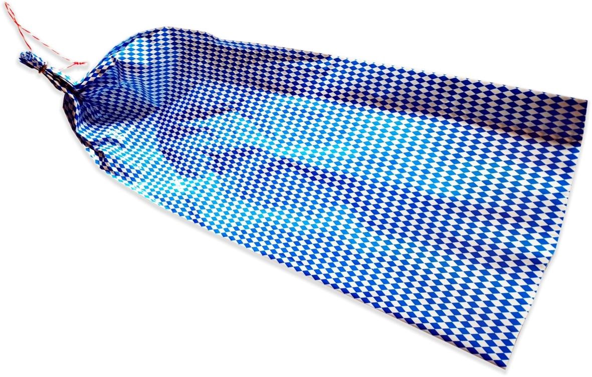 Nylónový obal na šunku modrobiely