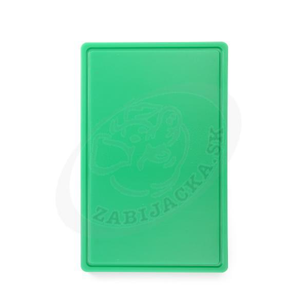 Doska na krájanie - plast, zelená