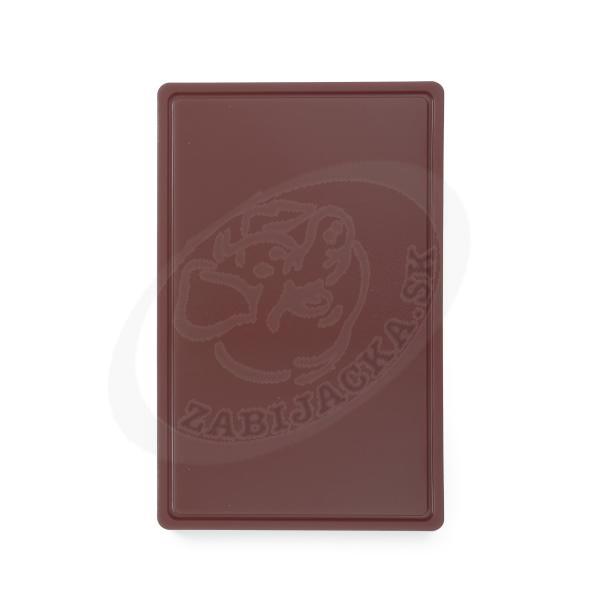 Doska na krájanie - plast, hnedá