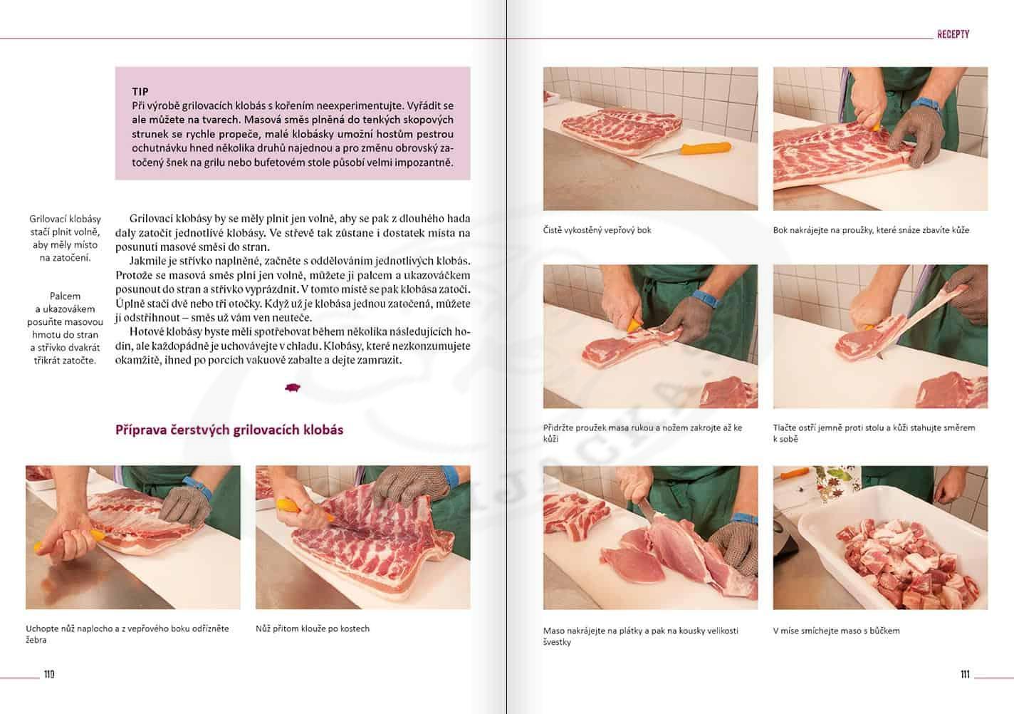 Domácí zabijačka – klobásy, šunka, pečeně, huspenina