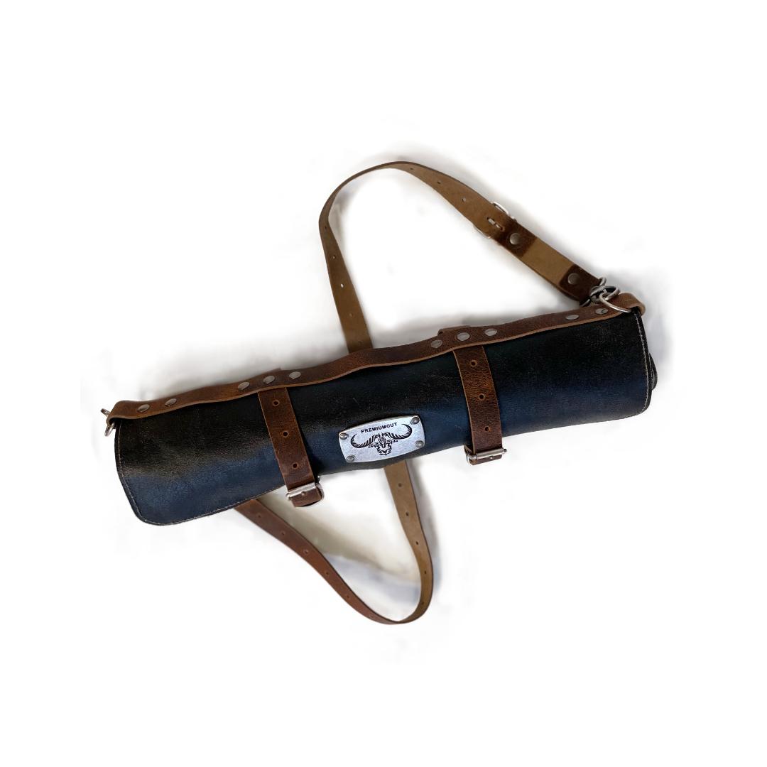 Brašňa na 5 ks nožov kožená