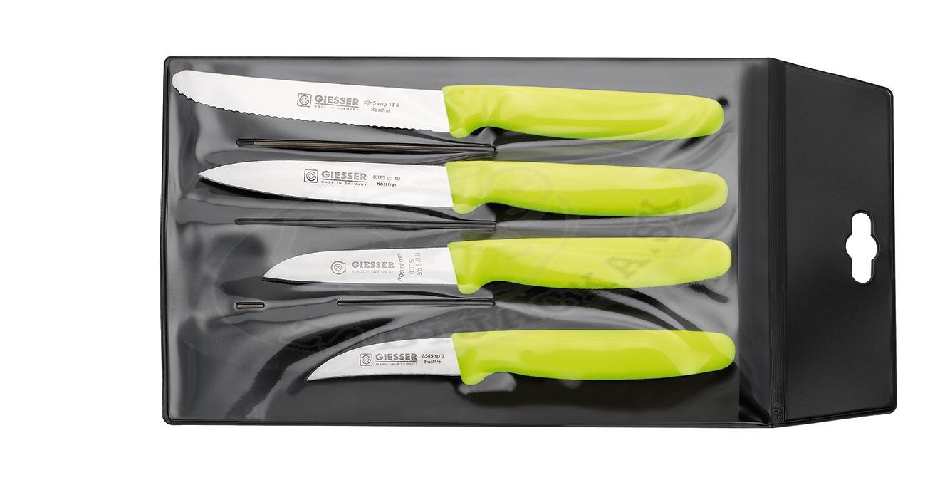 Sada nožíkov na zeleninu G 9887 li limetková