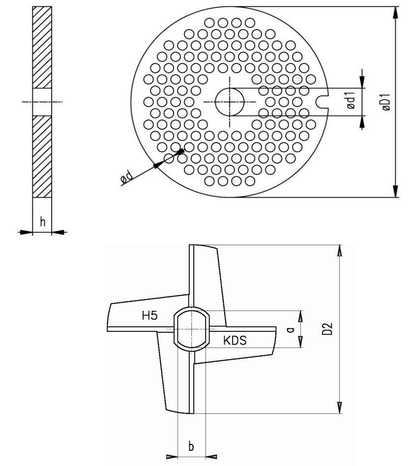 Dosky rezacie KDS pre staršie el. mlynčeky