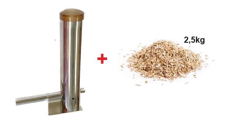 Variant A - Dymbox 2,3L + štiepky 10 litrov