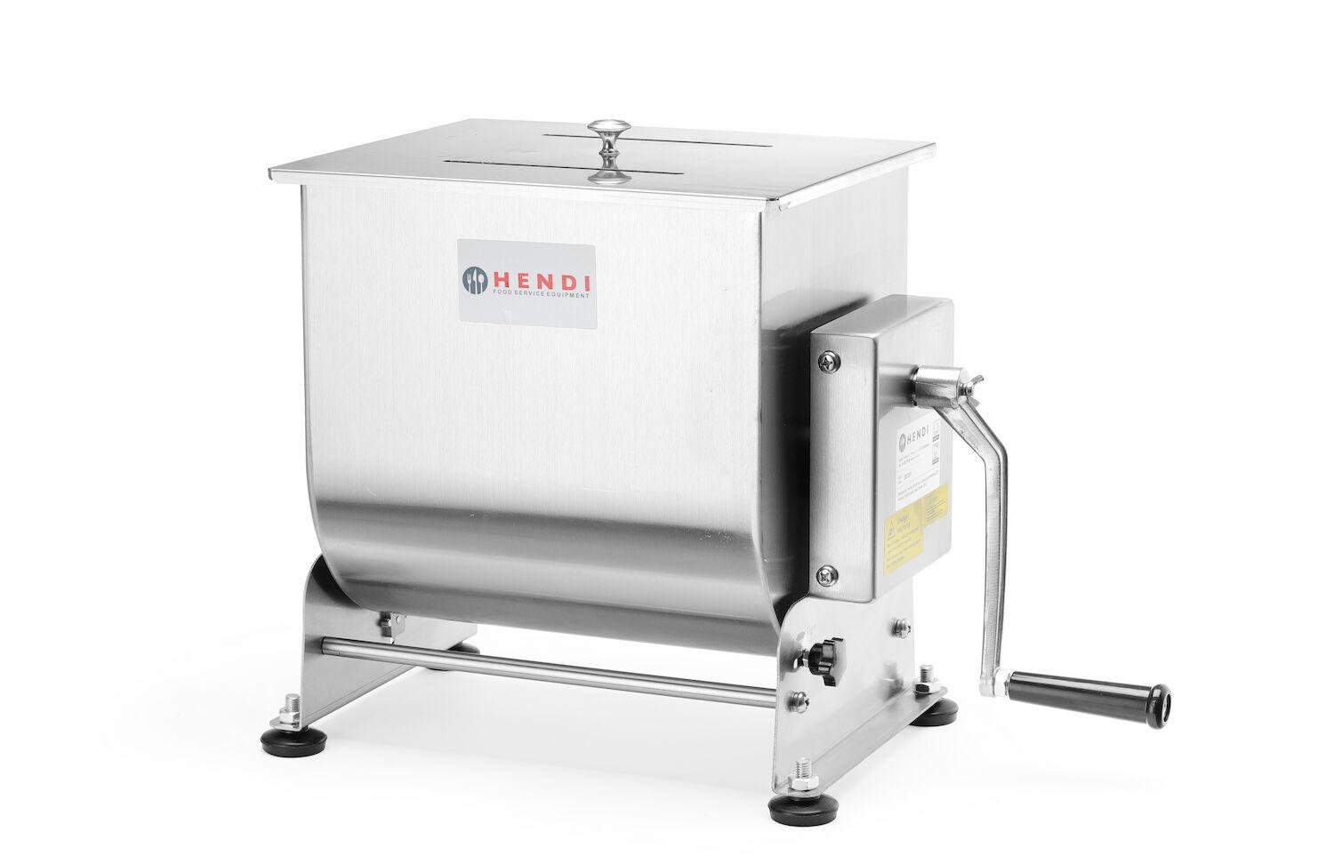 Ručný miesič mäsa s vyklápacím zásobníkom 20L