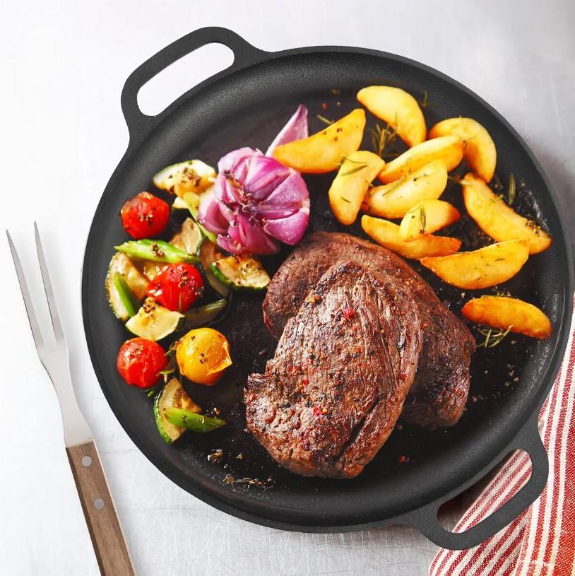 Panvica grilovacia liatina 35 cm