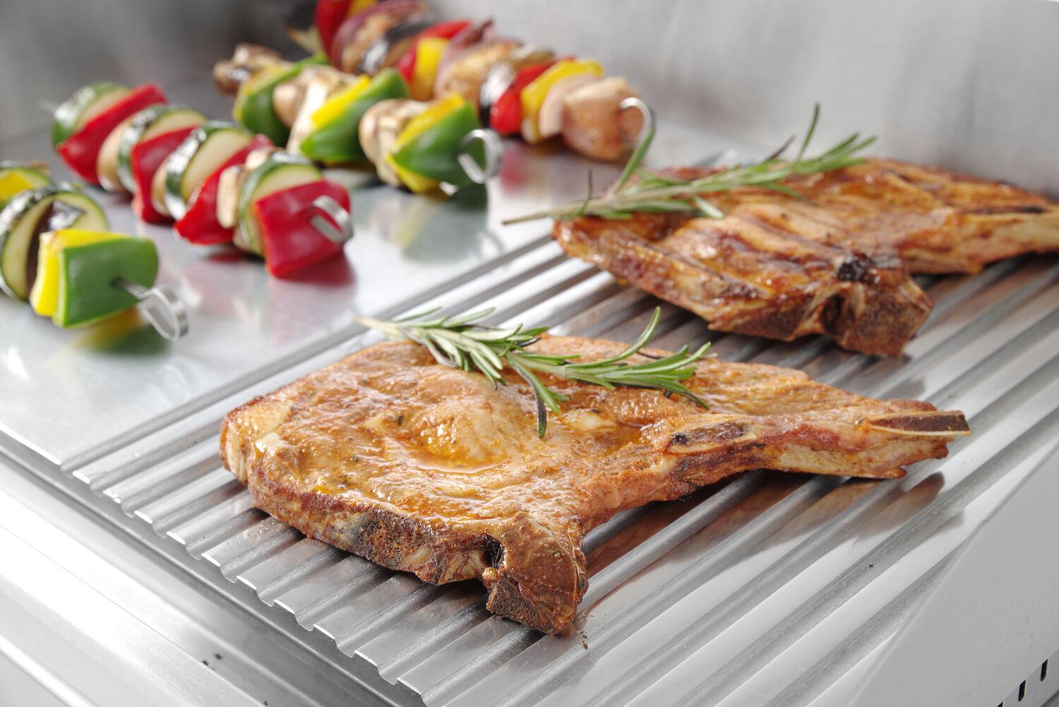 Grilovacia platňa Hendi Profi Line hladká/drážkovaná