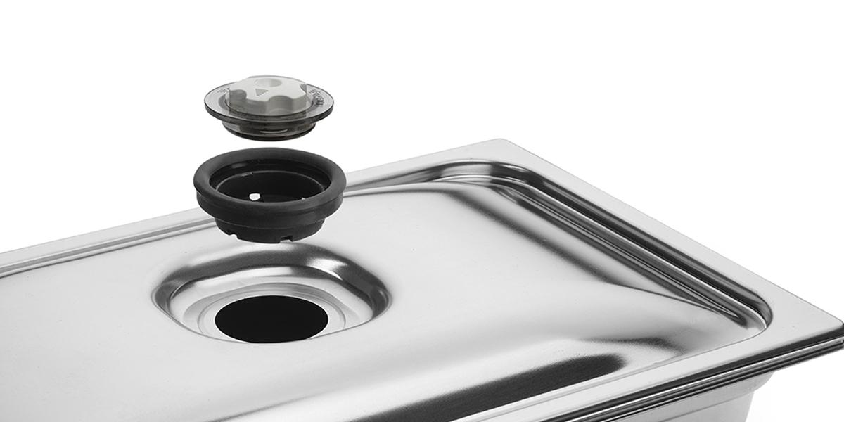 Nerezové nádoby na vákuovanie gastronorm 1/2