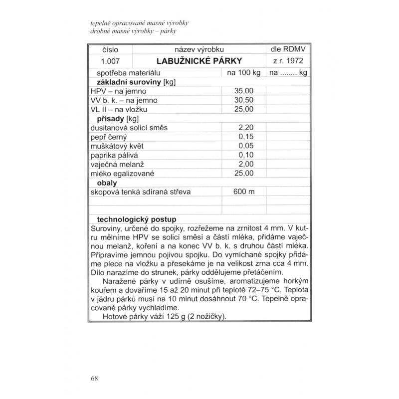 Československé masné výrobky - 3. rozšírené vydanie