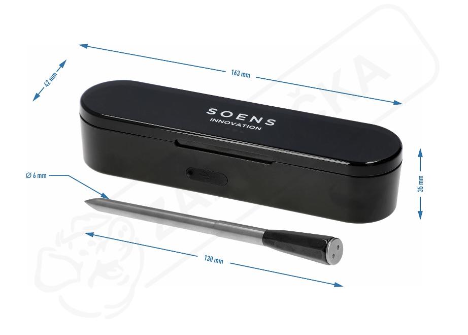 Kuchynský teplomer s bezdrôtovou sondou a Bluetooth
