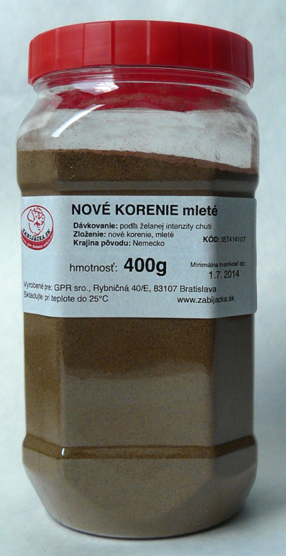 Nové korenie mleté 400g Dóza
