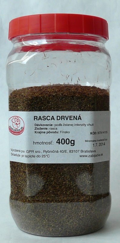 Rasca drvená 400g Dóza