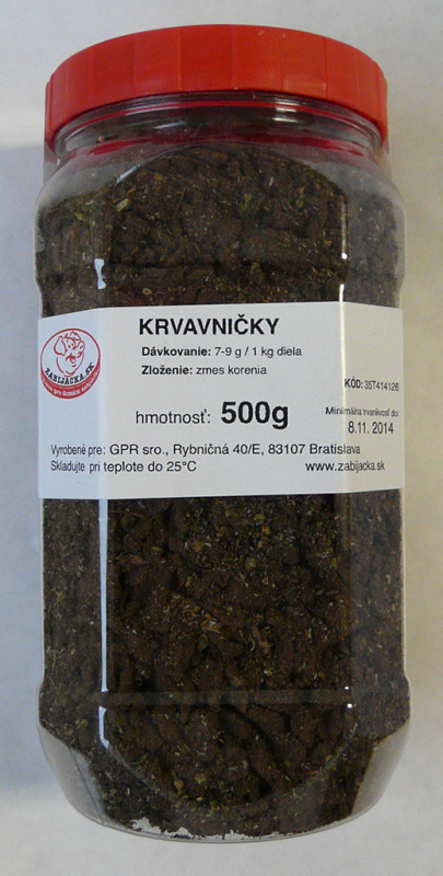 Krvavničky 500g Dóza